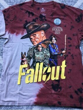 NWT HHN 2025 Fallout Graphic V-Neck Tee, Sz L